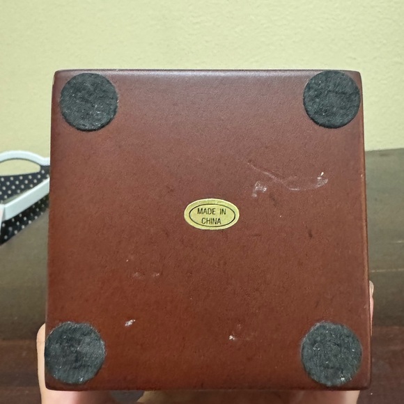 Vintage Desktop Wood and Pewter Mail Organizer Pen Holder Golf Theme - Picture 5 of 9